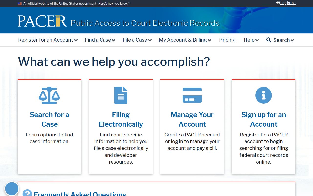 Jeff Davis County federal arrest-warrant docket access through PACER